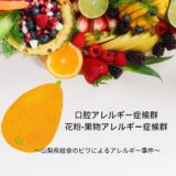 花粉症と食物アレルギーの口腔アレルギー症候群、花粉-食物アレルギー症候群～山梨県給食のビワによるアレルギー事件～